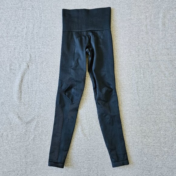 LNDR The Chisel Leggings Women's XS/S Navy High Rise Cropped Gym Yoga Activewear - Picture 1 of 4